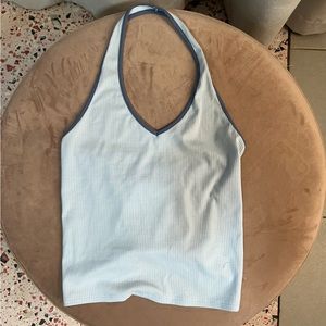 blue ae halter top